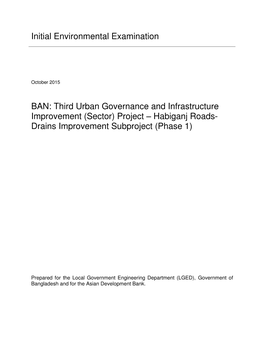 39295-013: Third Urban Governance and Infrastructure