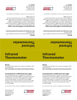 Infrared Thermometer Infrared Thermometer Infrared Thermometer