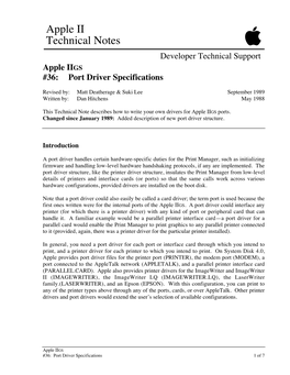 Apple IIGS Technical Notes 36-49