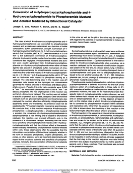 Acrolein Mediated by Bifunctional Catalysts 4