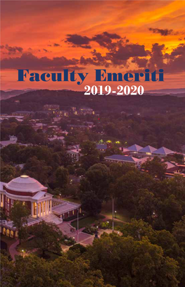 Faculty Emeriti 2019 2020