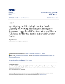 Investigating the Effect of Mechanical Beach Cleaning On