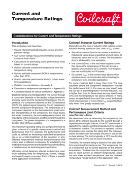 Operating Voltage Ratings for Inductors | Coilcraft