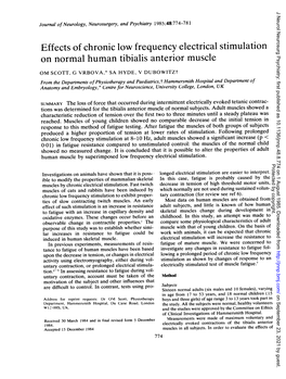 On Normal Human Tibialis Anterior Muscle