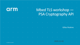 PSA Cryptography API