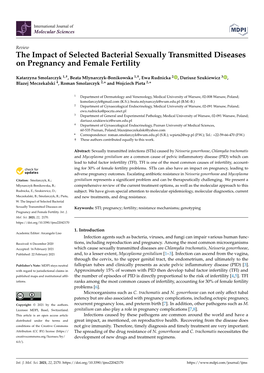 The Impact of Selected Bacterial Sexually Transmitted Diseases on Pregnancy and Female Fertility