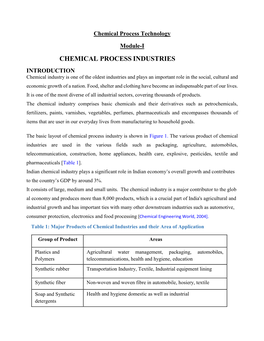 Chemical Process Industries