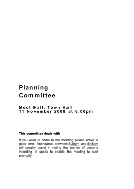 Planning Committee