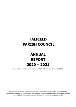 Annual Transparency Report 2020 2021