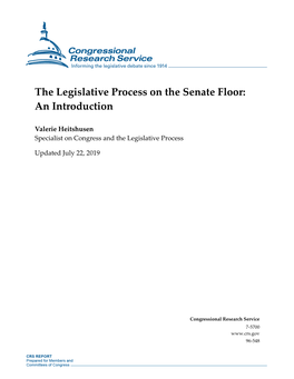 The Legislative Process on the Senate Floor: an Introduction