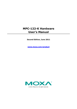 MPC-122-K Hardware User's Manual