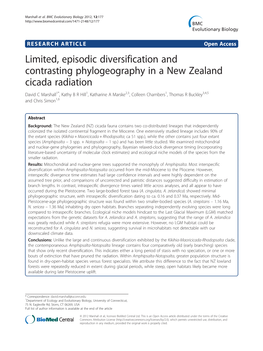 Limited, Episodic Diversification and Contrasting