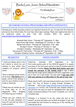 Banks Lane Junior School Newsletter