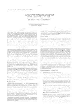 Geology and Hydrothermal Alteration of the North and West Exploration Wells in the Olkaria Geothermal Field, Kenya