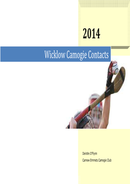 Wicklow Camogie Contacts