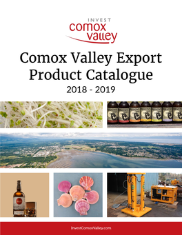 Comox Valley Export Product Catalogue 2018 - 2019