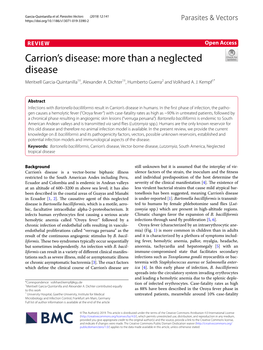 Carrion's Disease