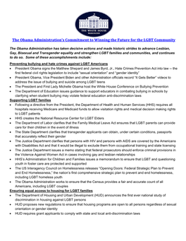 Winning the Future for LGBT Americans Factsheet