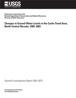 Changes in Ground-Water Levels in the Carlin Trend Area, North-Central Nevada, 1989–2003