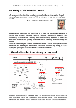 Vorlesung Supramolekulare Chemie