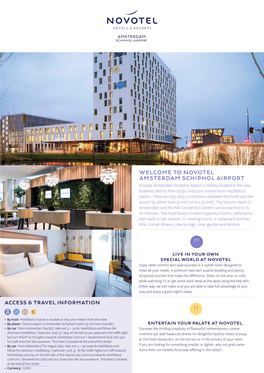 Novotel Amsterdam Schiphol Airport