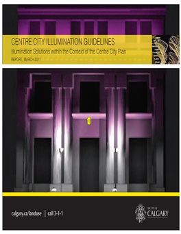 Centre City Illumination Guidelines March 2011