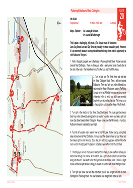 Pulborough/Nutbourne/West Chiltington ROUTE