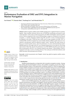 Performance Evaluation of IMU and DVL Integration in Marine Navigation