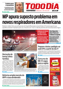 MP Apura Suposto Problema Em Novos