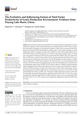 The Evolution and Influencing Factors of Total Factor Productivity