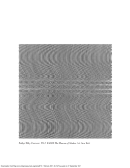 Bridget Riley. Current. 1964. © 2001 the Museum of Modern Art, New York