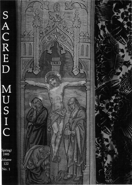Sacred Music Volume 122 Number 1
