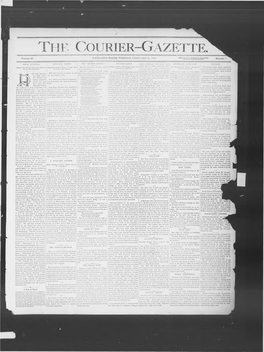 Courier Gazette : February 21, 1893