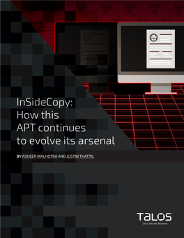 Insidecopy: How This APT Continues to Evolve Its Arsenal