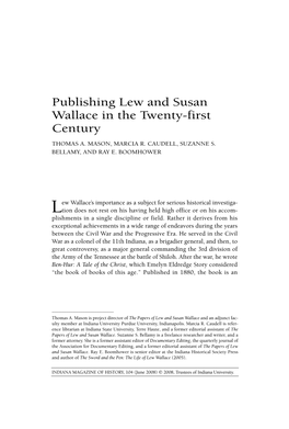 Publishing Lew and Susan Wallace in the Twenty-First Century