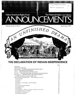 The Declaration of Indian Independence