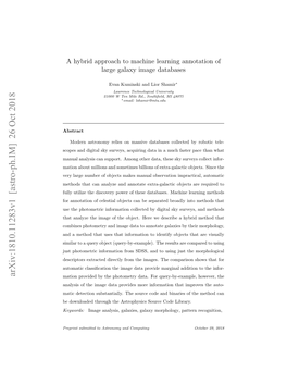 Arxiv:1810.11283V1 [Astro-Ph.IM] 26 Oct 2018 Mation Provided by the Photometry Data