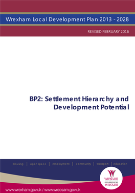 BP2: Settlement Hierarchy and Development Potential