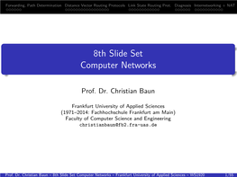 8Th Slide Set Computer Networks