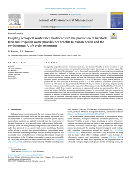 Journal of Environmental Management 288 (2021) 112361