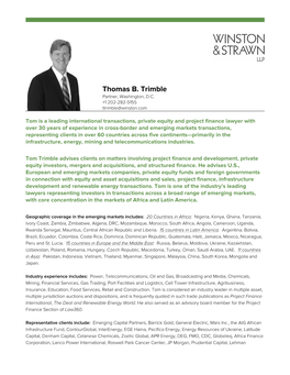 Thomas B. Trimble Partner, Washington, D.C