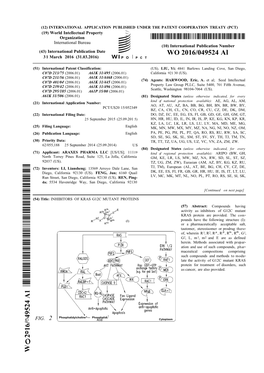 WO 2016/049524 Al 31 March 2016 (31.03.2016) P O P C T