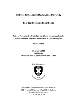 Rates of Population Decline in Solow and Semi-Endogenous Growth Models: Empirical Relevance and the Role of Child Rearing Cost