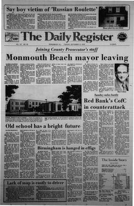 Monmouth Beach Mayor Leaving