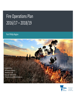 Fire Operations Plan 2016/17 – 2018/19