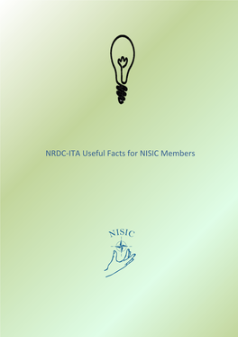 NRDC-ITA Useful Facts for NISIC Members