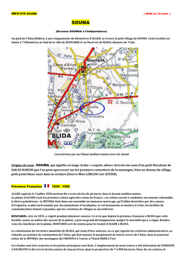 Origine Du Nom : SOUMA, Qui Signifie En Lange Arabe