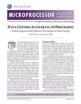 Data Centers Accelerate Aiprocessing