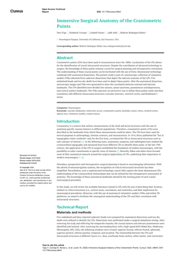 Immersive Surgical Anatomy of the Craniometric Points