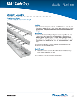 T&B® Cable Tray